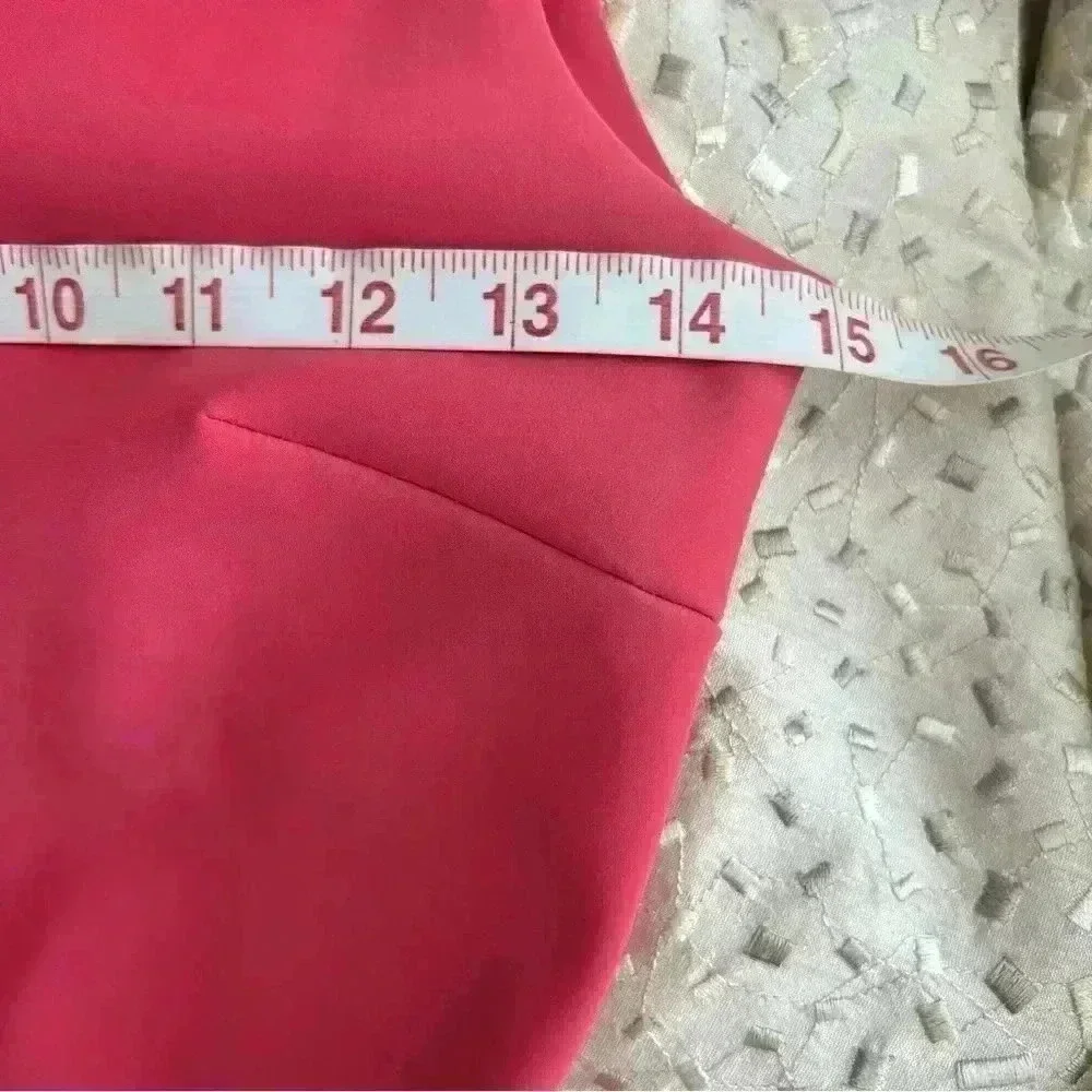 Chiara Boni la petite robe Dominik Laser-cut Peplum Dress In Peach size 38 us 2 - Picture 3 of 13